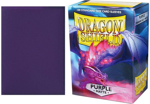 63x88 Purple MATTE Sleeves - Dragon Shield - Box 100