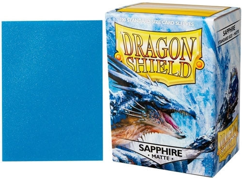 63x88 Sapphire MATTE Sleeves - Dragon Shield - Box 100