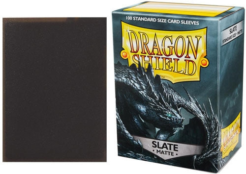 63x88 Slate MATTE Sleeves - Dragon Shield - Box 100