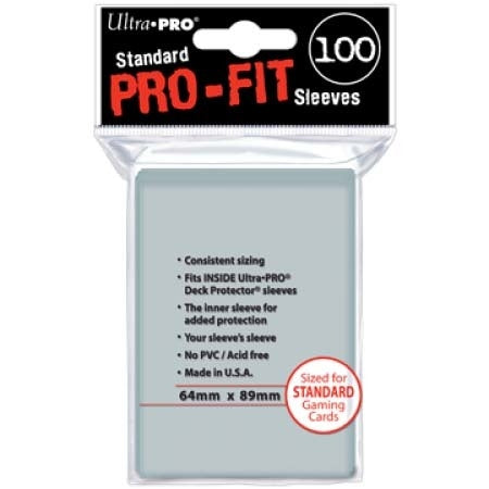 64x89 - UltraPro - Standard - 100 Card Sleeves