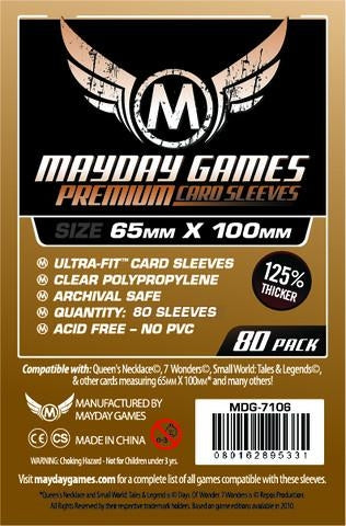 65x100 Mayday 7 Wonders Premium - Sleeves