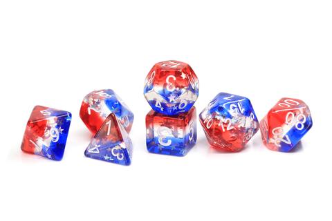 7-set Star Spangled Banner gd Dice in Tube - Sirius Dice