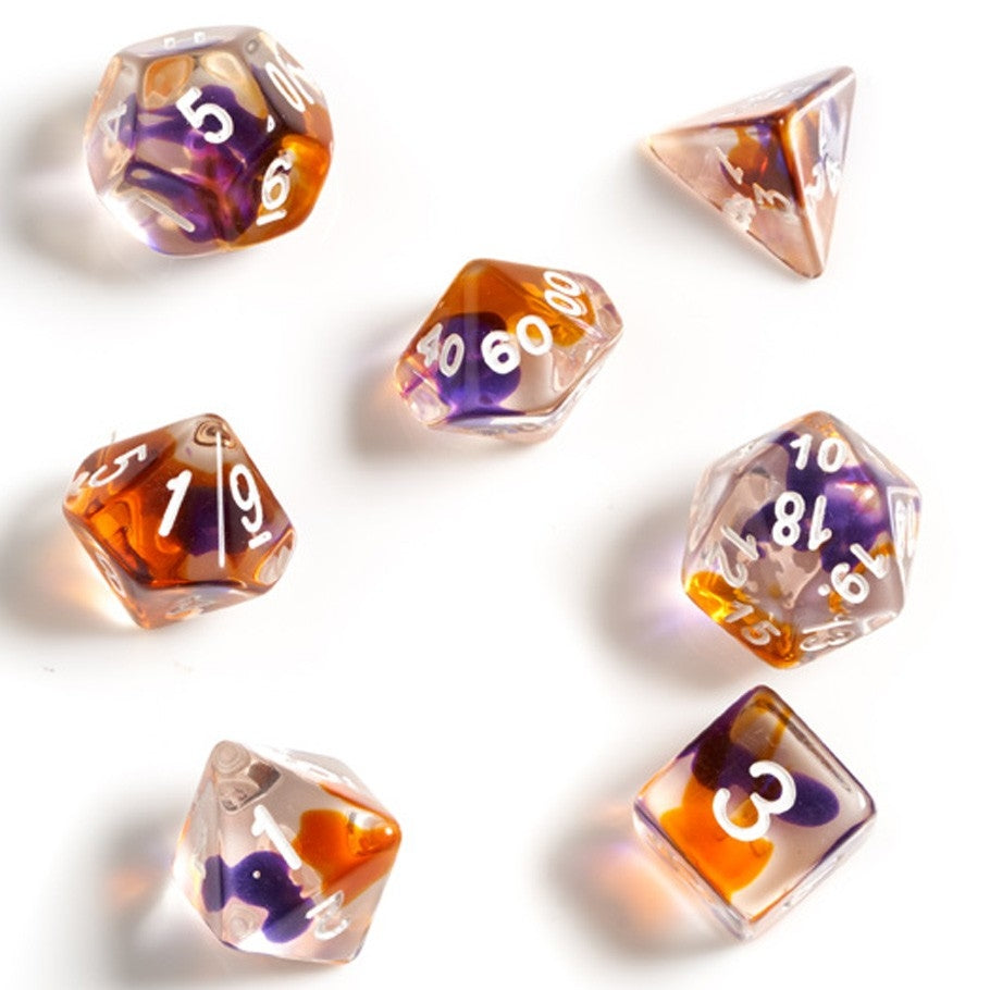 7-set TR PUORCLwh Dice in tube - Sirius Dice