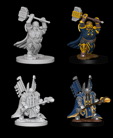 Dwarf Male Paladin - D&D Nolzurs Marvelous Unpainted Miniatures