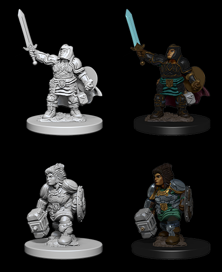 Dwarf Female Paladin - D&D Nolzurs Marvelous Unpainted Miniatures
