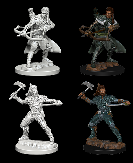 Human Male Ranger - D&D Nolzurs Marvelous Unpainted Miniatures