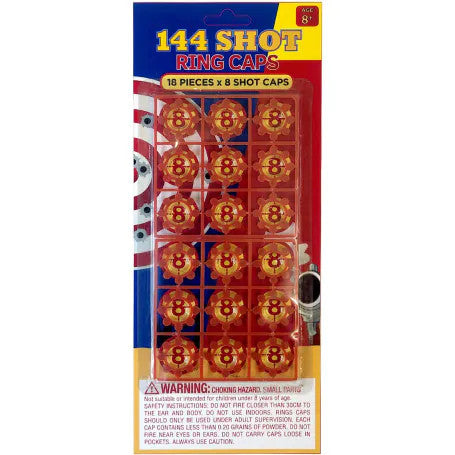 8 Shot Ring Caps 144 Shots