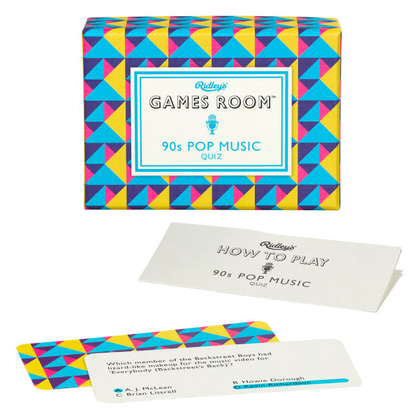 90s pop Music Quiz - Ridleys Games Room