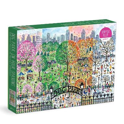 Dog Park in Four Seasons - 1000pc Galison