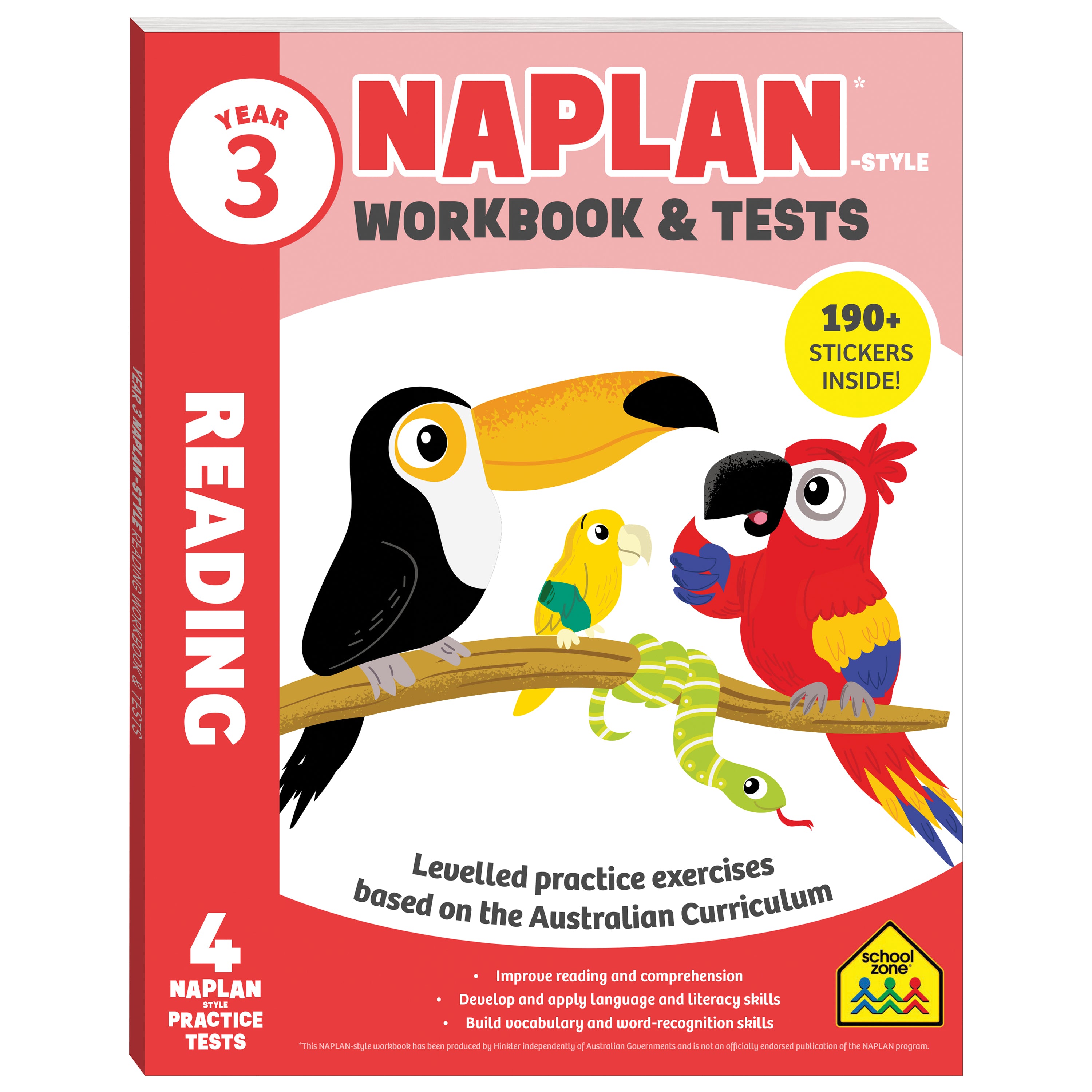 Year 3 Reading Workbook & test - School Zone Naplan