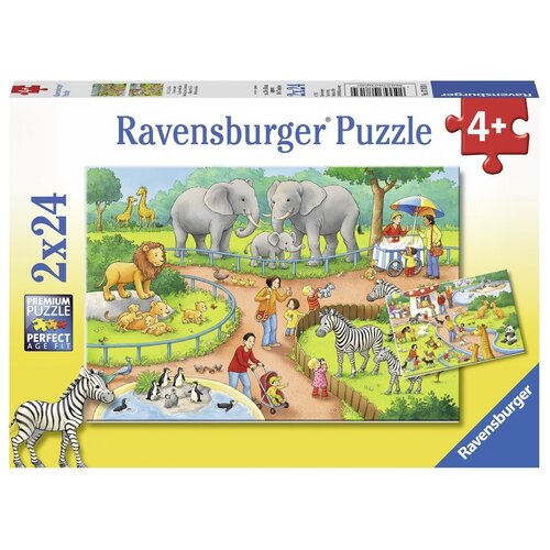 A Day at the Zoo Puzzle 2x24pc