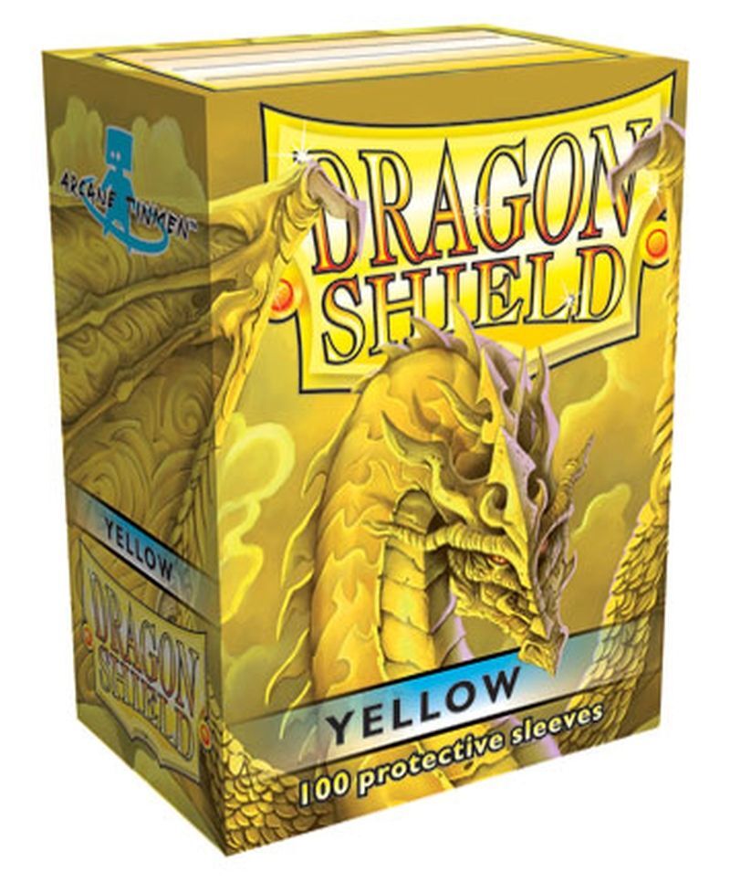 63x88 Yellow Sleeves - Dragon Shield - Box 100