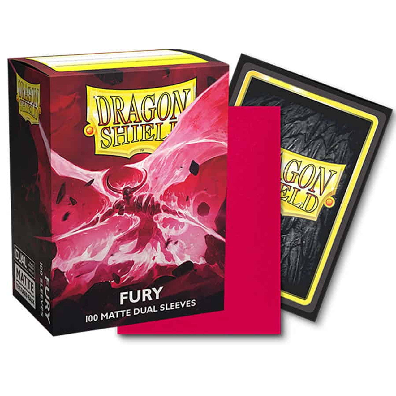 63x88 Fury Dual Matte Sleeves - Dragon Shield - Box 100