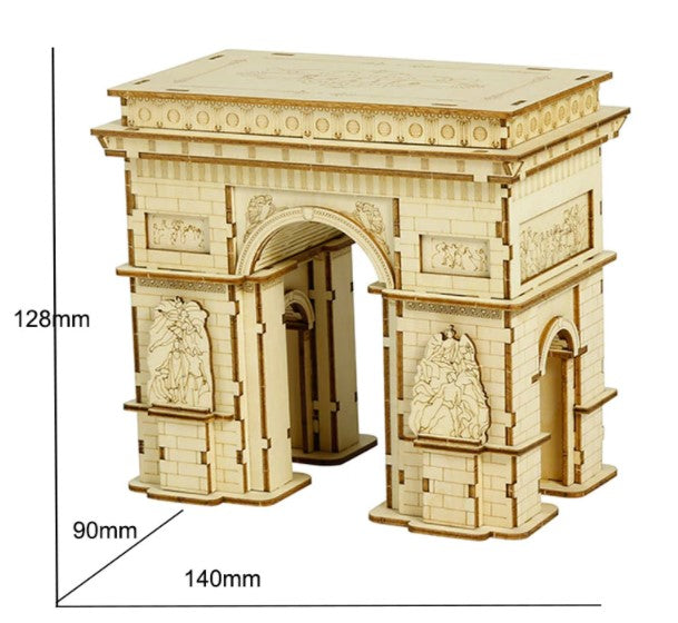 CLASSICAL 3D WOODEN ARC DE TRIOMPHE - ROBOTIME
