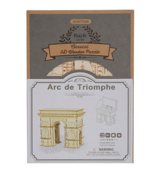 CLASSICAL 3D WOODEN ARC DE TRIOMPHE - ROBOTIME