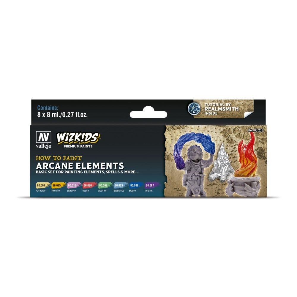 Arcane Elements - Wizkids Premium Paint Set by Vallejo