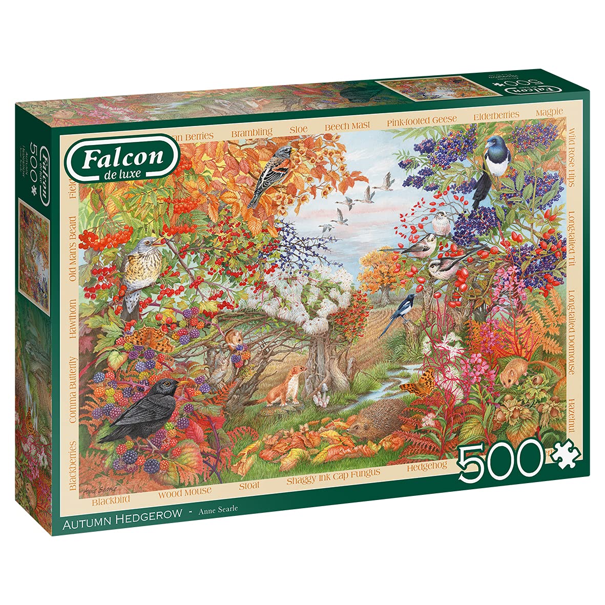 Autumn Hedgerow 500pc - Falcon