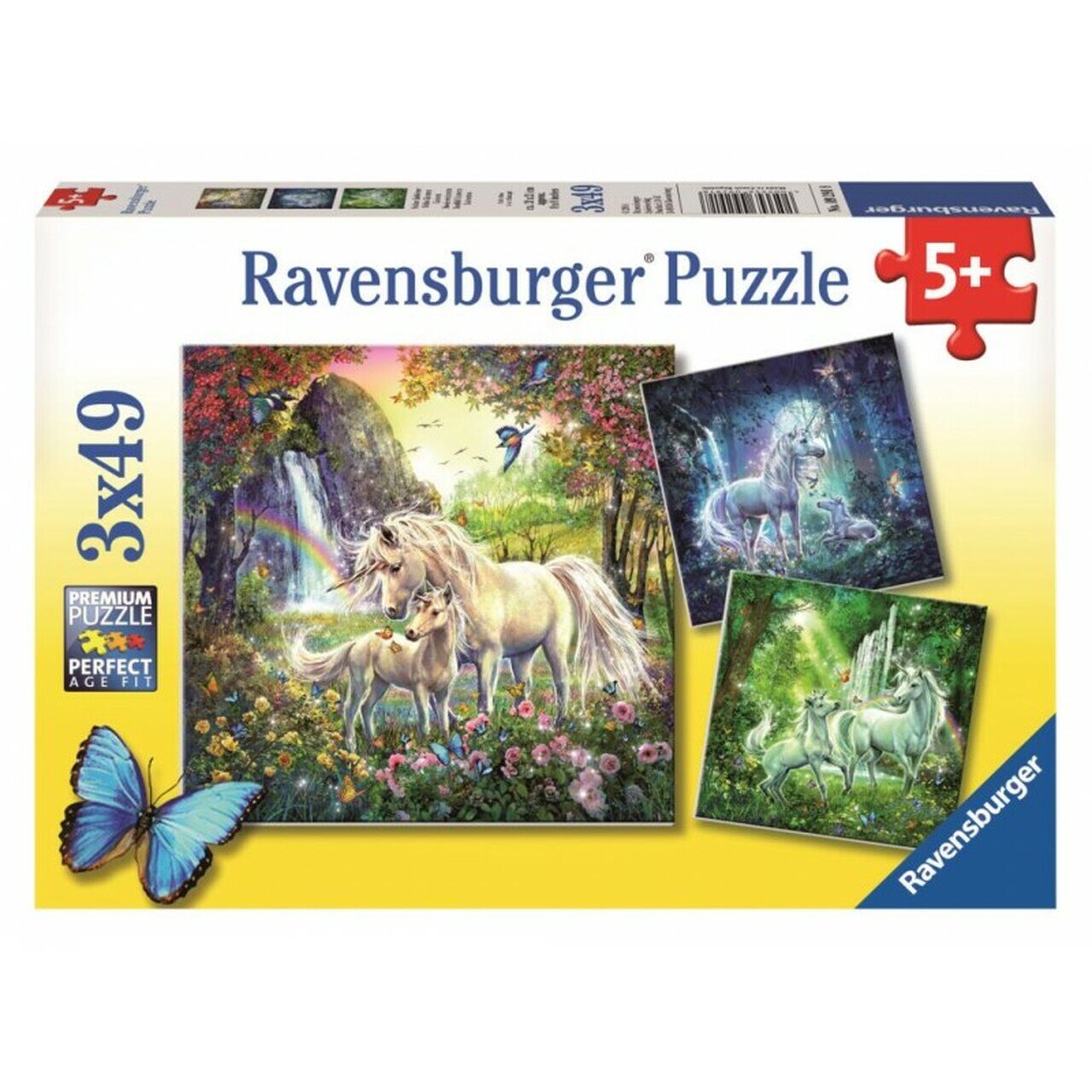 Beautiful Unicorns Puzzle 3x49pc
