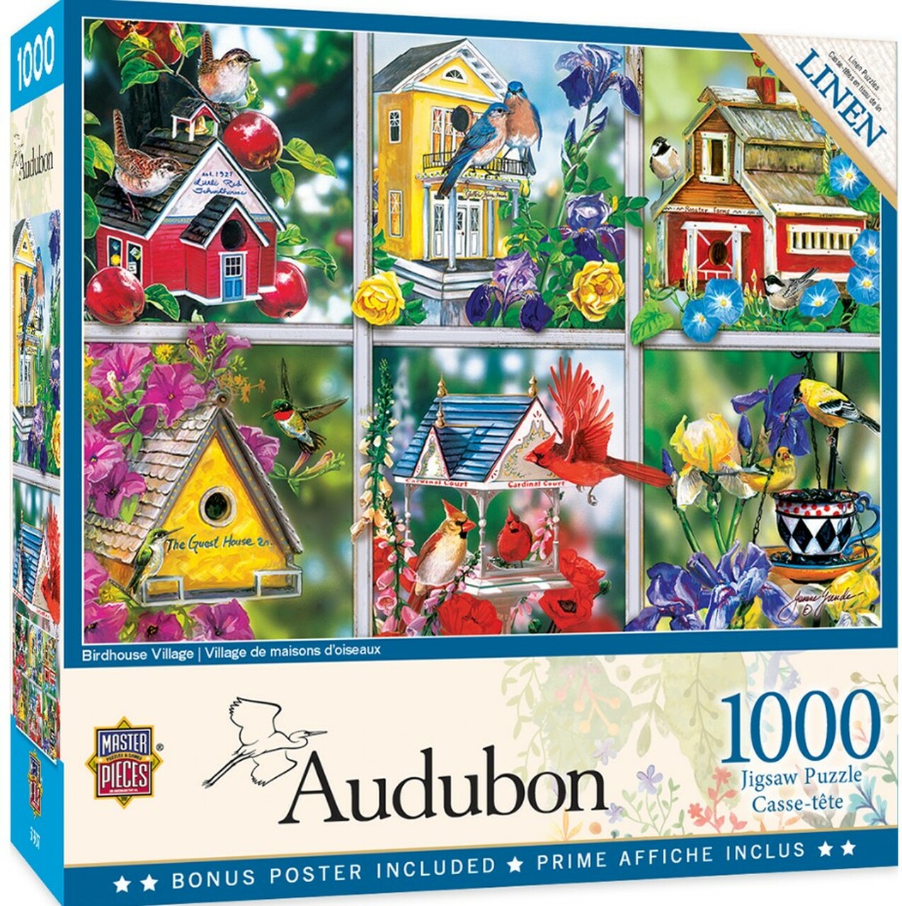 Birdhouse Village - Audubon - Masterpieces 1000p