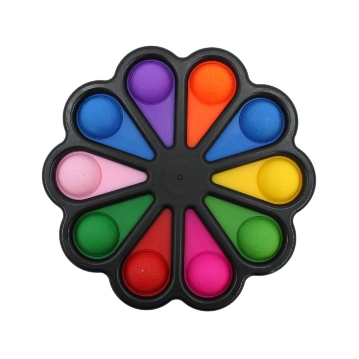 Black - 10 Pop Round Simple Dimple