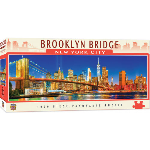 Brooklyn Bridge, NYC - Masterpieces Puzzle City Panoramic 1000pc