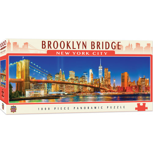 Brooklyn Bridge, NYC - Masterpieces Puzzle City Panoramic 1000pc