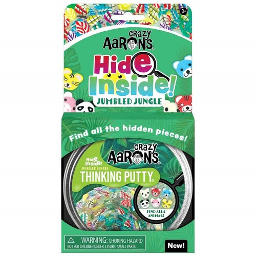 Jumbled Jungle 4inch - Hide Inside - Crazy Aarons Thinking Putty