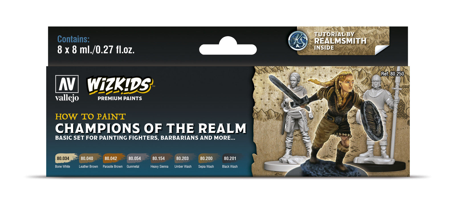 Champions of the Realm - Wizkids Premium Paint Set by Vallejo