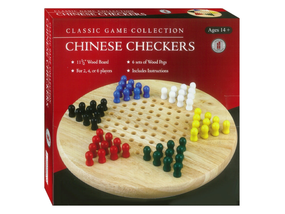 Chinese Checkers Wooden w/ Pegs