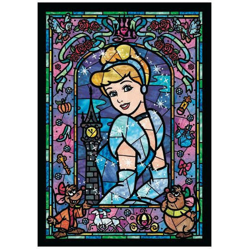 Cinderella Stained Glass Puzzle 266 pieces - Tenyo Puzzle Disney