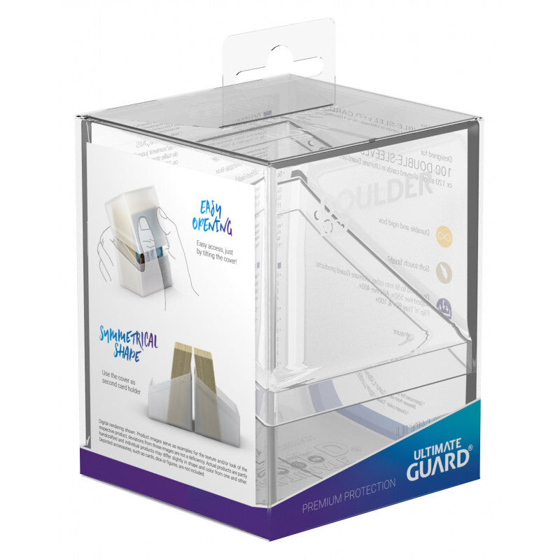 Clear Deck Box - 100+ Standard Size - Ultimate Guard Boulder Deck Case