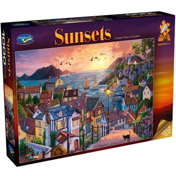 Coastal Town at Sunset 1000 pc - Sunsets - Holdson