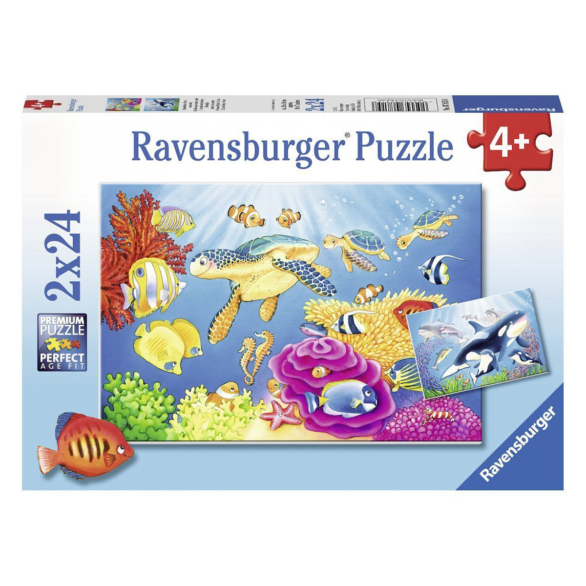 Colourful Underwater World Puzzle 2x24pc