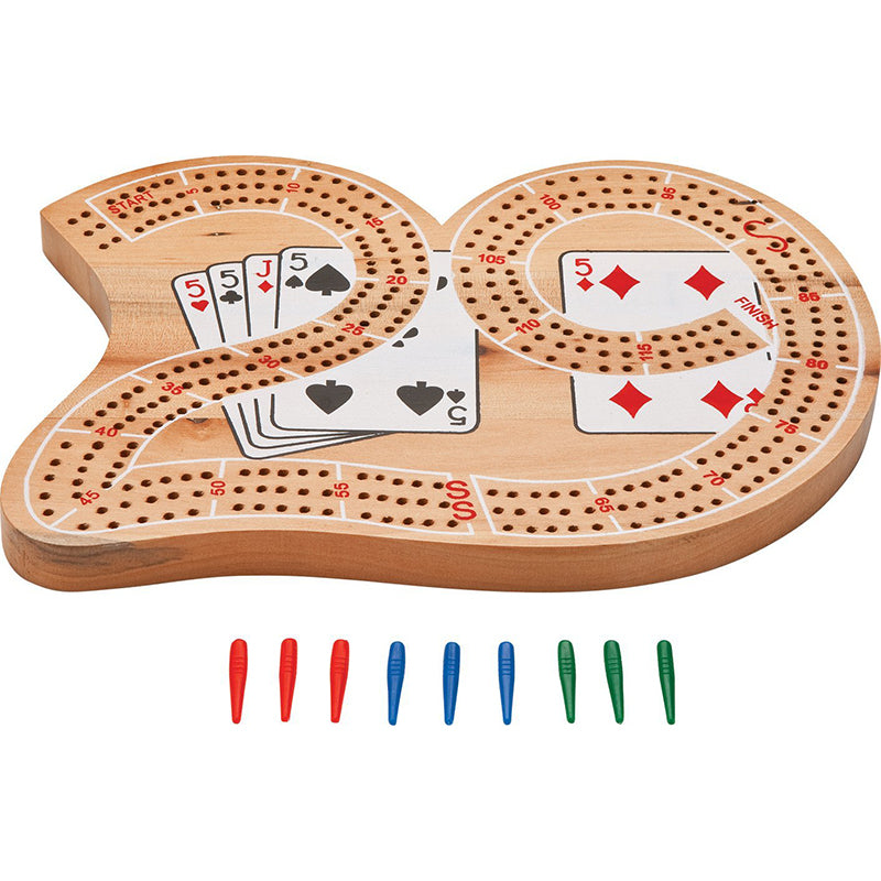 Cribbage 29 Shape 3 Track Wood