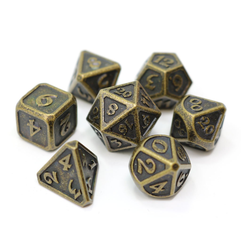 Mythica Dark Gold  - Die Hard Dice Metal Set Polyhedral