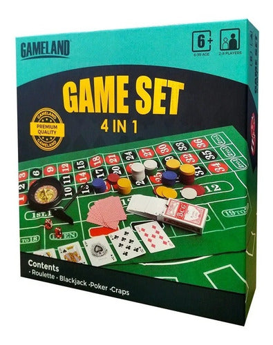 4 in 1 Game Set Casino - Gameland