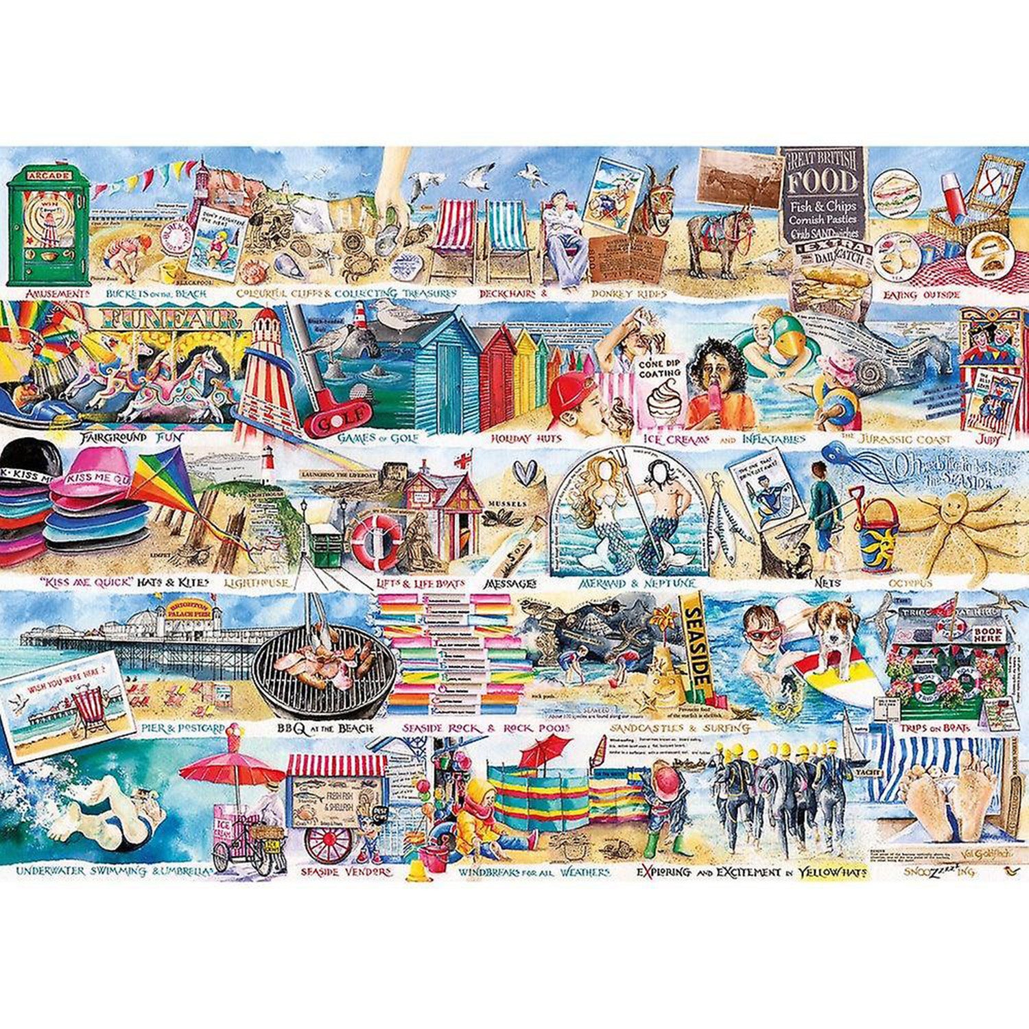 Deckchairs & Donkeys - 1000 pcs Gibson