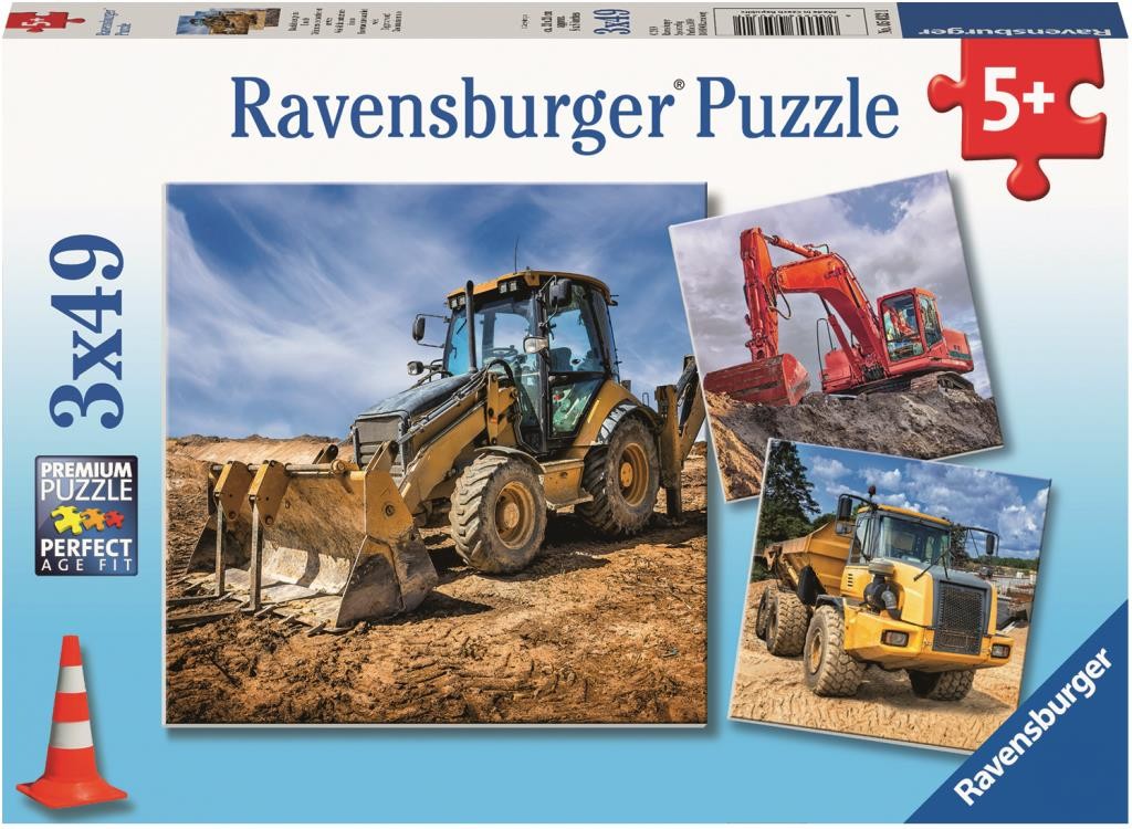 Digger at Work! 3x49p - RAVENSBURGER