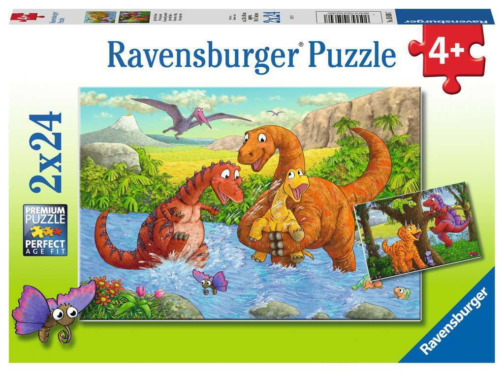 Dinosaurs at play 2x24pc