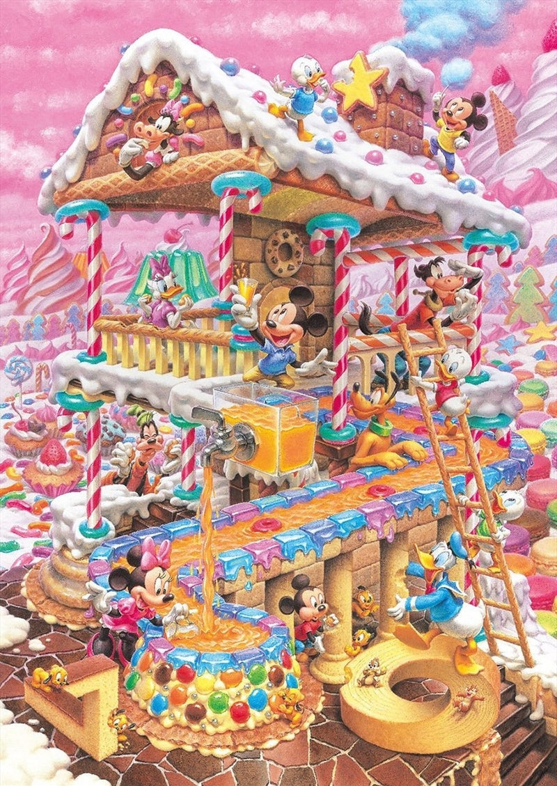 Disney Fantastical Treats House Puzzle 266 pieces - Tenyo Puzzle Disney
