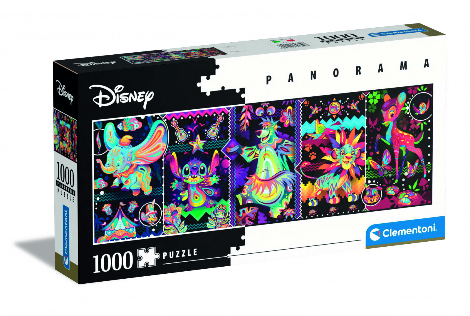Disney Neon Panorama Clementoni Puzzle 1000 pieces