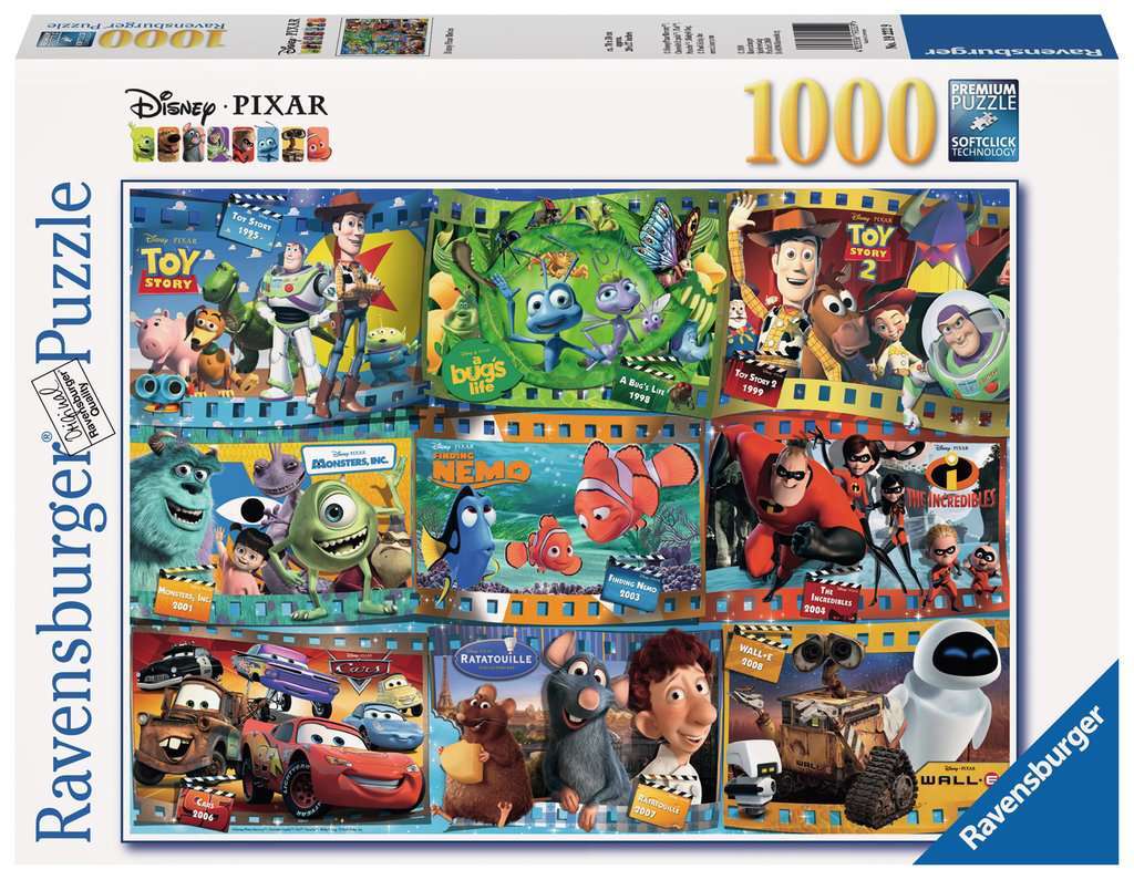 Disney Pixar Movies 1 Puzzle 1000p - Ravensburger