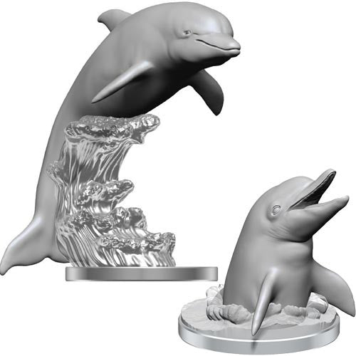 Dolphins - Wizkids Deep Cuts Unpainted Miniatures
