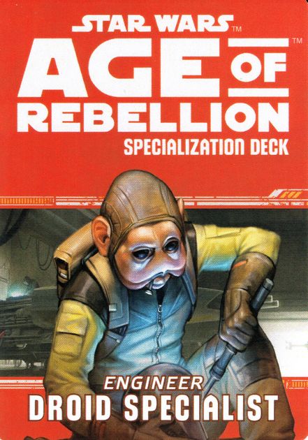 Droid Specialist Deck - Age of Rebellion - Star Wars RPG