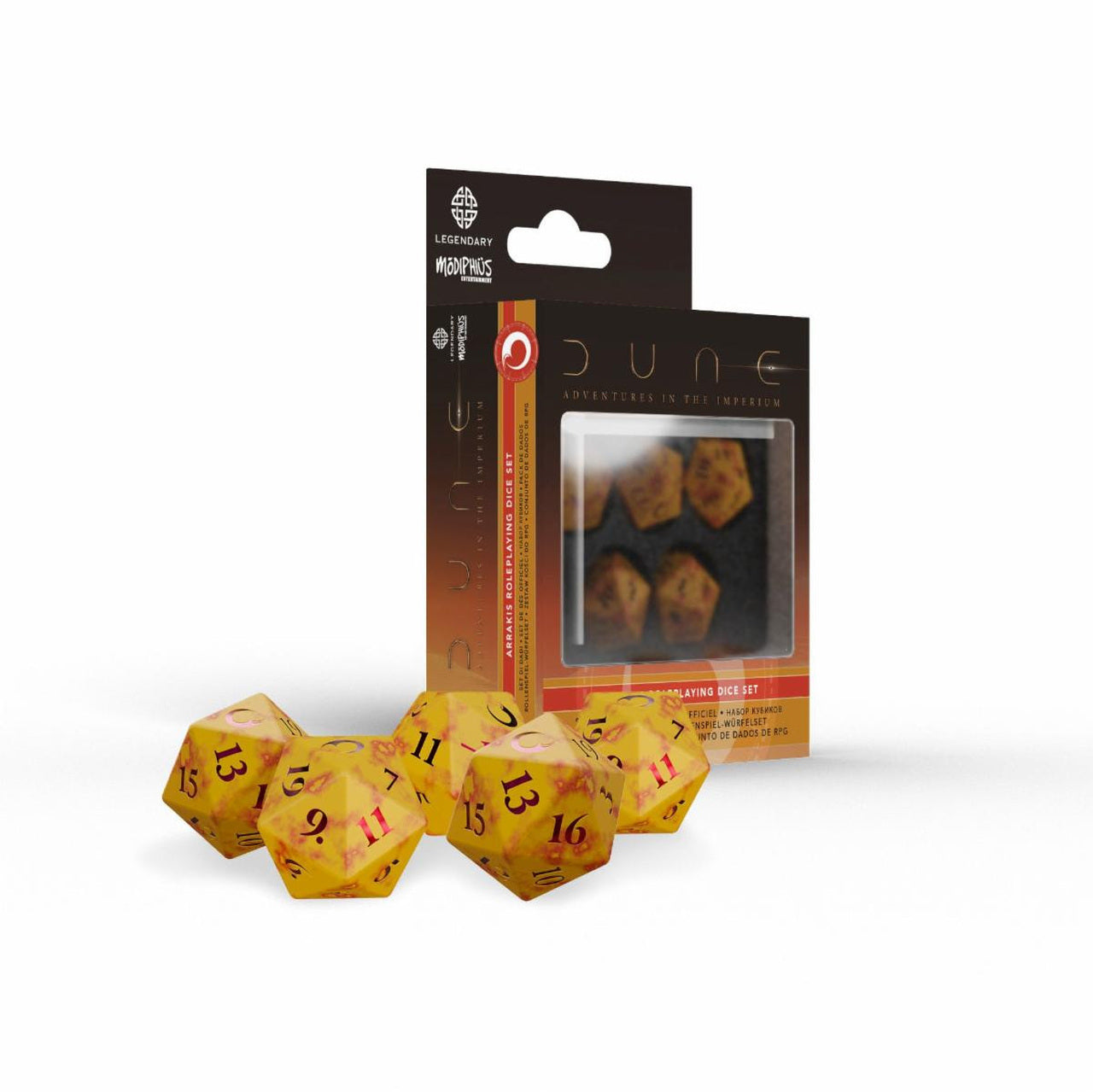 Dune RPG: Arrakis Roleplaying Dice Set