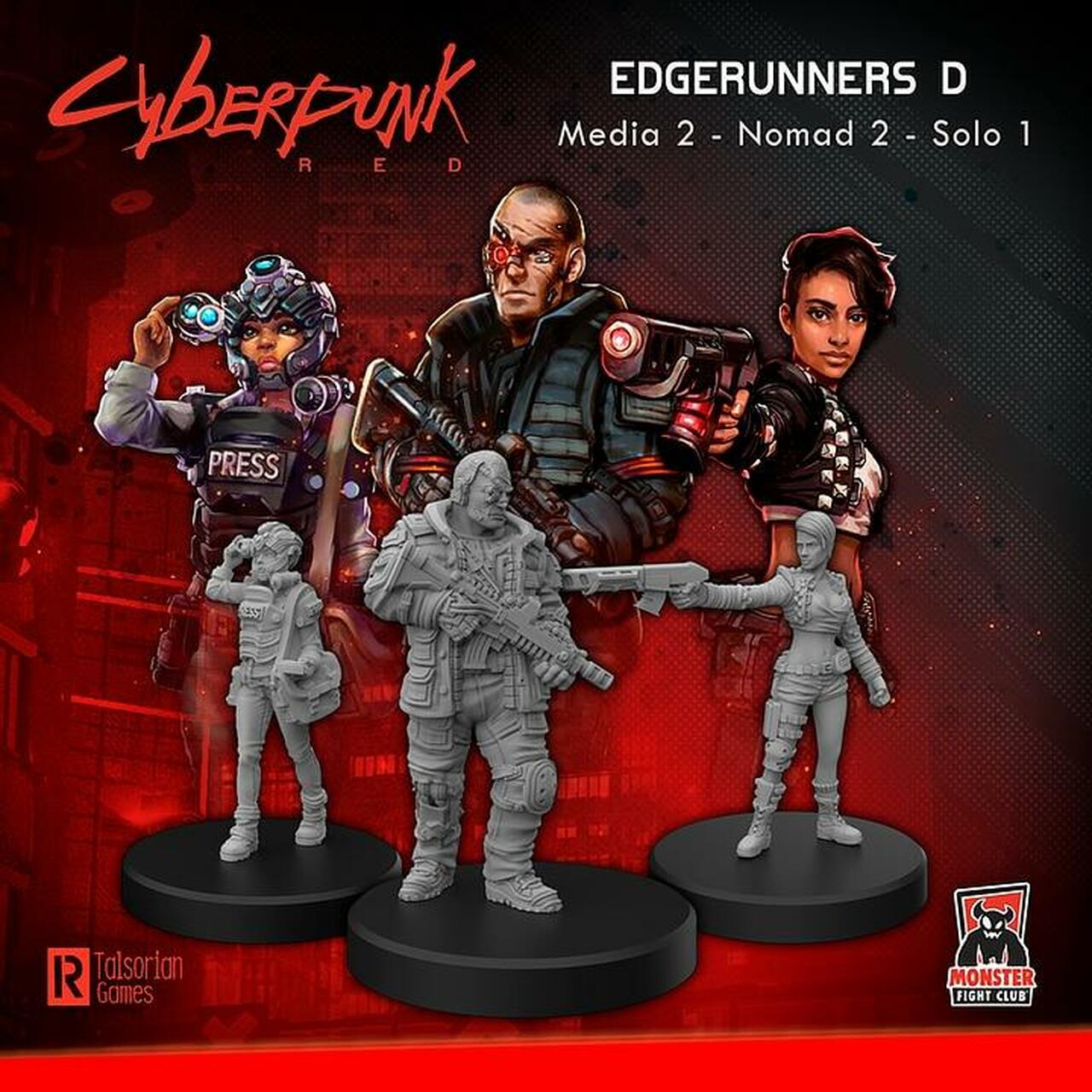 Edgerunners D Miniatures - Cyberpunk Red RPG