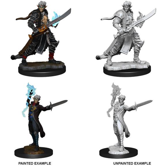 Elf Male Magus - Pathfinder Deep Cuts Unpainted Miniatures