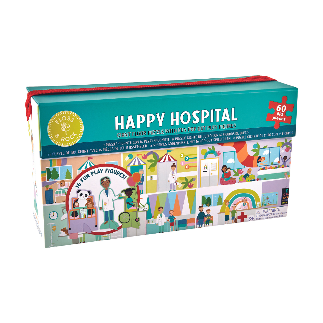 Hospitals Giant Floor Puzzle w/ figures - 60pc