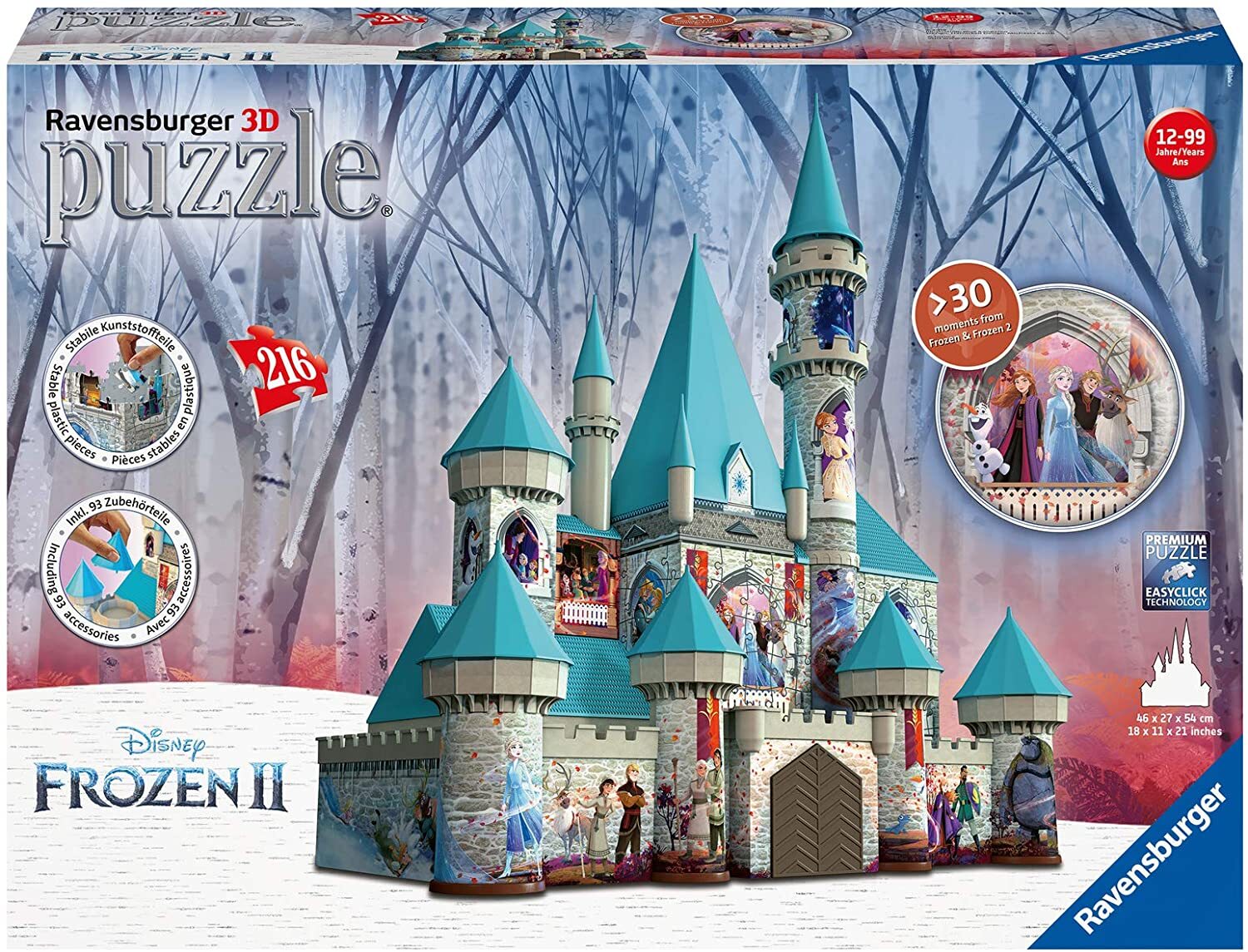 Frozen 2 Castle 3D Puzzle 216pc