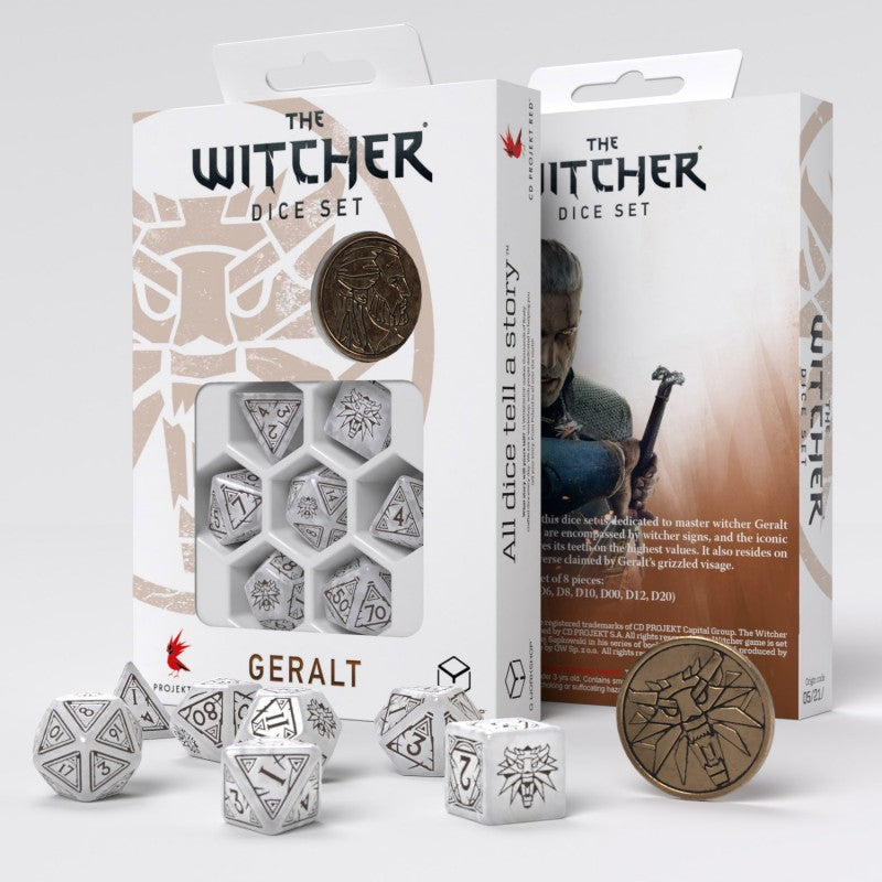 Geralt The White Wolf - The Witcher Dice Set